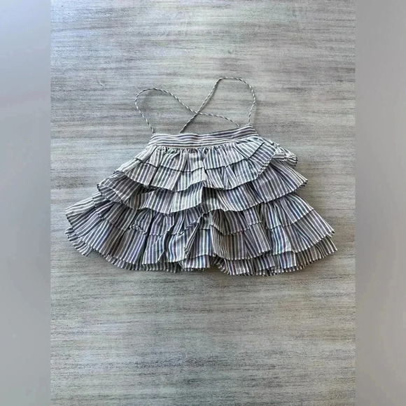 Anthropologie Magali Pascal Layered Ruffle Tank Size 10 NWT $295 - Picture 2 of 15